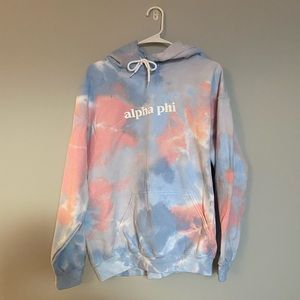 Never worn! Alpha Phi Tie Dye Hoodie
